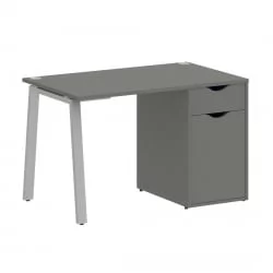 Стол письменный ХОМЕ ОФФИCЕ ВР.СП-3-118.1.А Металлик/Серый металл / HOME OFFICE VR.SP-3-118.1.A