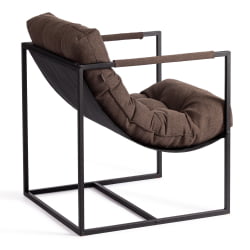 Кресло Charli/Чарли рогожка, коричневый, 3М7-147, 70х70х84 см