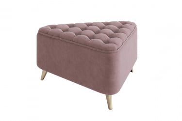 Пуф Трио 2 PM-002.2 пудра (велюр)