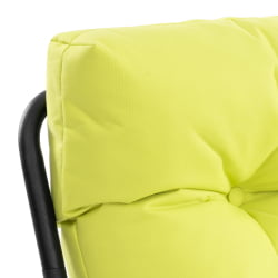 Диван с металлическими ножками Ergo / Эрго рогожка с водоотталкивающей пропиткой, Лайм