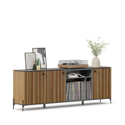 Комод Элиот ЛД 414.070.000 Оникс Серый/Орех фактурный