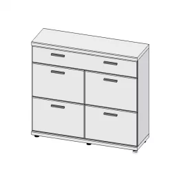Комод Корано Бм.Кор-87 Белый