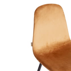 Стул BREEZE (mod. JSC-58) Велюр/металл , 44 х 53 х 86 см, brown (коричневый) HLR12 / черный