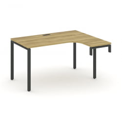 Стол-надставка на опорную тумбу (правый) CОНCЕПТ CН.ОСАН-001(Р) Дуб Винченцо Черный / CONCEPT CN.OSAN-001(R)