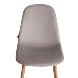 Кухонный стул БРЕЕЗЕ (мод. ДЖСC-58) Велюр/металл , 44 х 53 х 86 см, Лигхт грей (светло-серый) ХЛР14 / натуральный / BREEZE (mod. JSC-58) Light grey HLR14