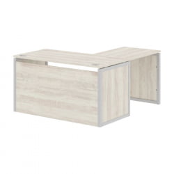 Стол письменный угловой левый КСТЕН-КП КСКПCТ 1415Х Л Сосна Эдмонт Серый / XTEN-QP XQPCT 1415H L