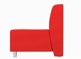 Диван с металлическими ножками Лайт 1200 Остин Рэд