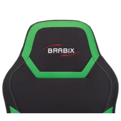 Геймерское кресло BRABIX Alpha GM-018 Черное/зеленое