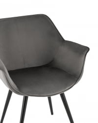 Стул Мэйсон New велюр Темно-серый