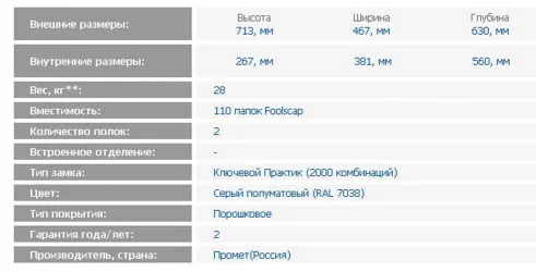 Картотечный шкаф AFC-02