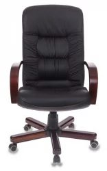 Кресло руководителя Бюрократ T-9908/WALNUT Черный