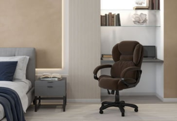 Кресло руководителя CHAIRMAN 434 HOME велюр Коричневый