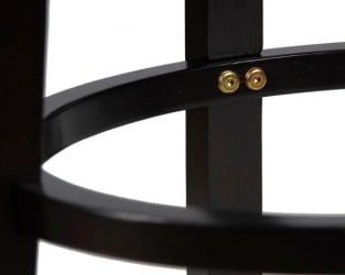 Вращающийся полубарный стул DOBRIN TONY COUNTER (капучино, черный) 2 шт