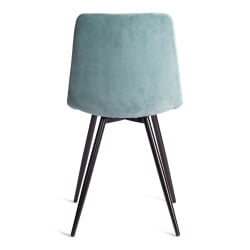 Стул CHILLY (mod. 7095-1) ткань/металл, 45x53х88 см, высота до сиденья 50 см, мятный barkhat 88/черный