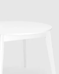 Раздвижной овальный стол Rondo 100-135 Белый