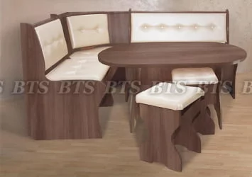 Кухонный уголок Жасмин ясень шимо/кожа жемчуг