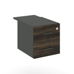 Тумба подвесная с двумя ящиками CОНCЕПТ CН.ПТ-004 Б/В Дуб Мали Антрацит / CONCEPT CN.PT-004 B/W