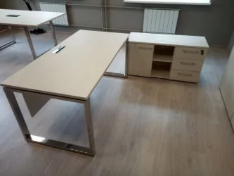 Стол рабочий, прямолинейный GLOSS LINE НСР-О.004.1 Ivory