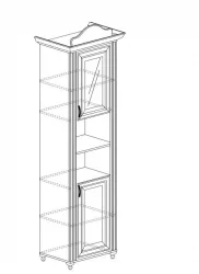 Детский шкаф для игрушек АЛИСА 554