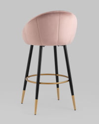 Стул Наоми барный велюр Розовый