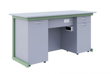 Стол демонстрационный для кабинета физики для кабинета физики Оливковый/Серый