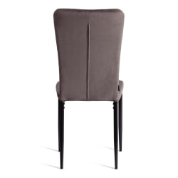 Металлический стул VERTER (mod. BC577-DC) металл, флок, 41 х 52 х 95 см, Dark grey (темно-серый) HLR24 / черный