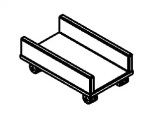 Подставка под системный блок XSS 500 Дуб сонома