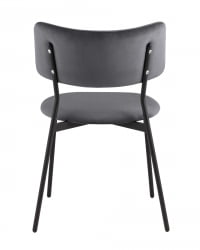 Стул Амелия велюр темно-серый