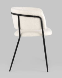 Стул Нэлли ткань букле Белый