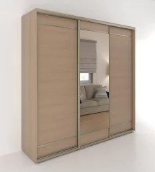 Шкаф-купе 3-х дверный Акцент-Лайт Д3 1800х600 Дуб молочный