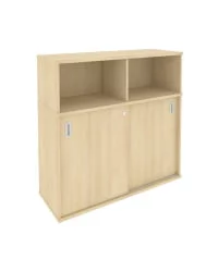 Шкаф-купе приставной Metal System Б.ШК-3 Акация/Серый