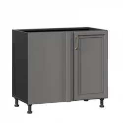 Тумба кухонная угловая 1000 Джелатто ЛД 241.090.000.138 Черный Оникс серый