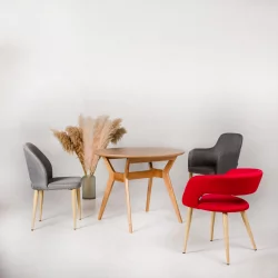 Кресло Ledger Сканди БлюАрт Темный Орех