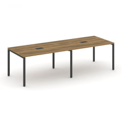 Стол переговорный (2 столешницы) CONCEPT CN.PRG-021 Сандал Янтарный Антрацит