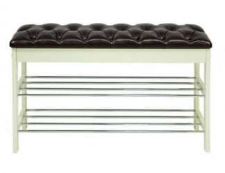 Банкетка Грейс Молочный дуб Коньяк