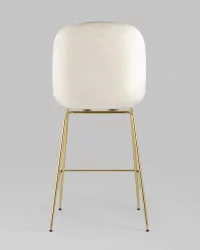 Стул полубарный Беетле со спинкой голд Бежевый / Beetle gold