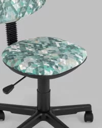 Кресло компьютерное детское УМКА абстракция Зеленый