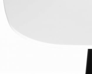 Стол обеденный DOBRIN OTIS (белая столешница, черное основание)