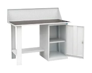 Верстак слесарный однотумбовый (тумба с полкой), с экраном