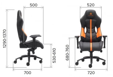 Кресло геймерское Everprof Jaguar Экокожа Красный