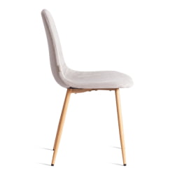 Кухонный стул БРЕЕЗЕ (мод. ДЖСC-58) Велюр/металл , 44 х 53 х 86 см, Лигхт грей (светло-серый) ХЛР14 / натуральный / BREEZE (mod. JSC-58) Light grey HLR14