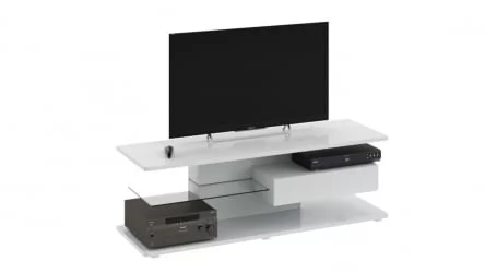 Современная тумба тип 1 Diamond Белый глянец