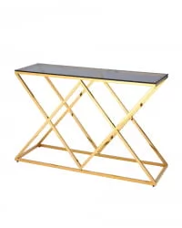 Консоль ИНСИГНИЯ 120x40 Золото стекло smoke