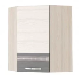 Шкаф кухонный угловой Графит 74.20 Сосна Астрид -Ваниль-Графит