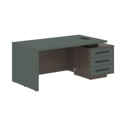 Стол руководителя правый VELION VCT 1890 R Нефрит Дуб Сильвер