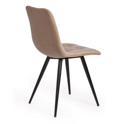 Стул CHILLY (mod. 7095-1) ткань/металл, 45x53х88 см, высота до сиденья 50 см, бежевый barkhat 5/черный