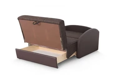 Диван-кровать Оливер 1 Стандарт Мистик куба коричневый Домус шоколад