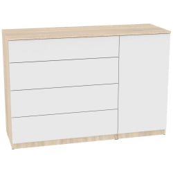 Комод Калисто(К43)923х1352х468ПУСХтоОПЕН(ДСС-Белый) / Калисто(K43)923х1352х468PUSHtoOPEN(ДСС-Белый)