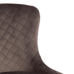 Стул MANTRA (mod. 713) ткань/металл, 49х61х82 см, высота до сидения 49 см, темно-серый barkhat 14/черный