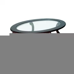 Овальный стол из стекла Овация (С) Тёмно-коричневый